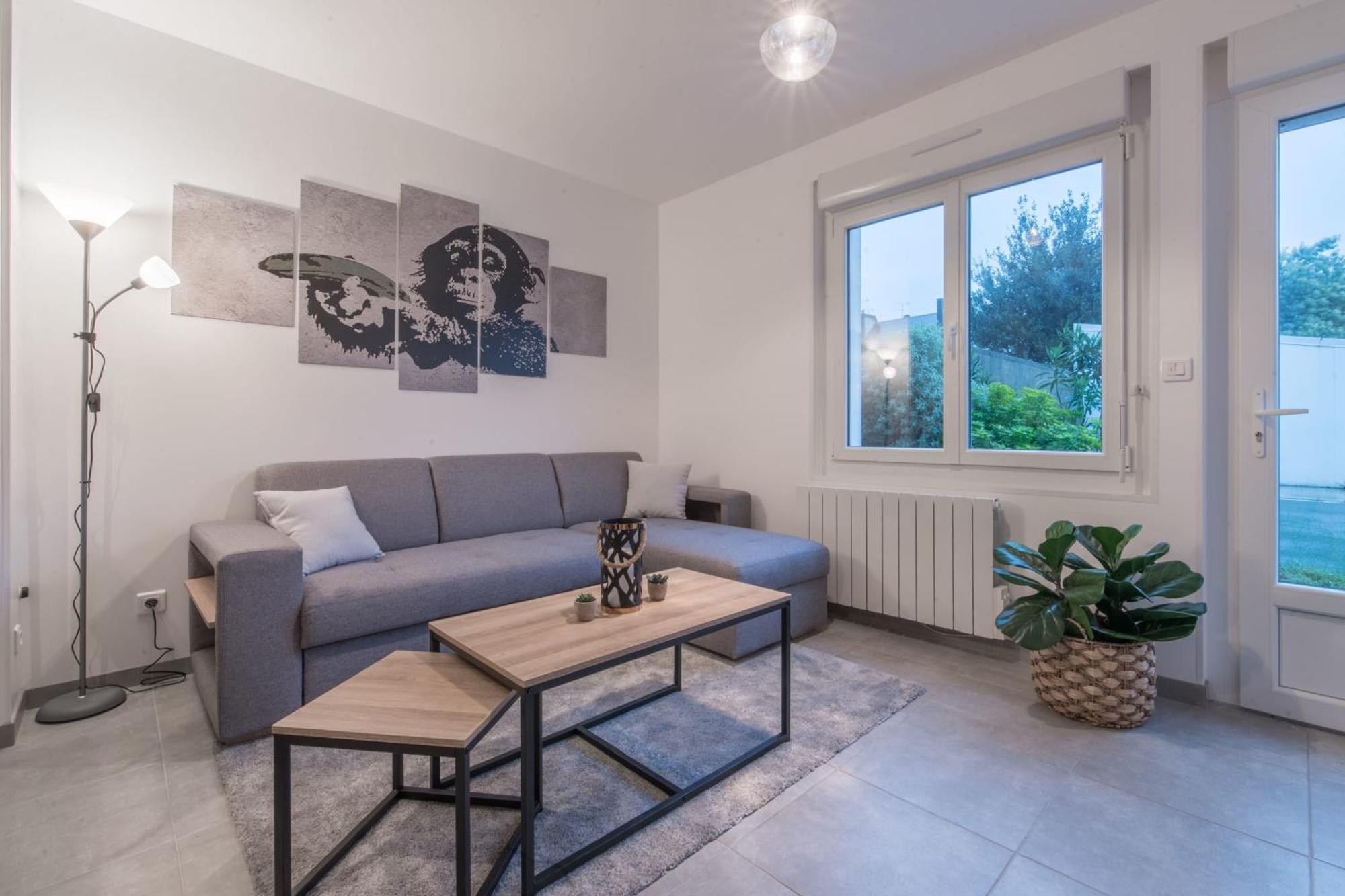 L'Urbain - 600M Gare - Parking Apartment Сен-Назар Екстериор снимка